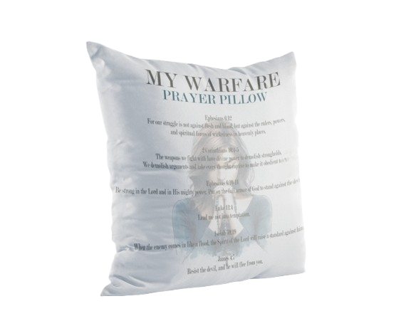 My Warfare Prayer Pillow